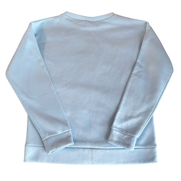 Light Blue Hallmark Christmas Sweatshirt Women’s Large 100% Cotton - Picture 2 of 10